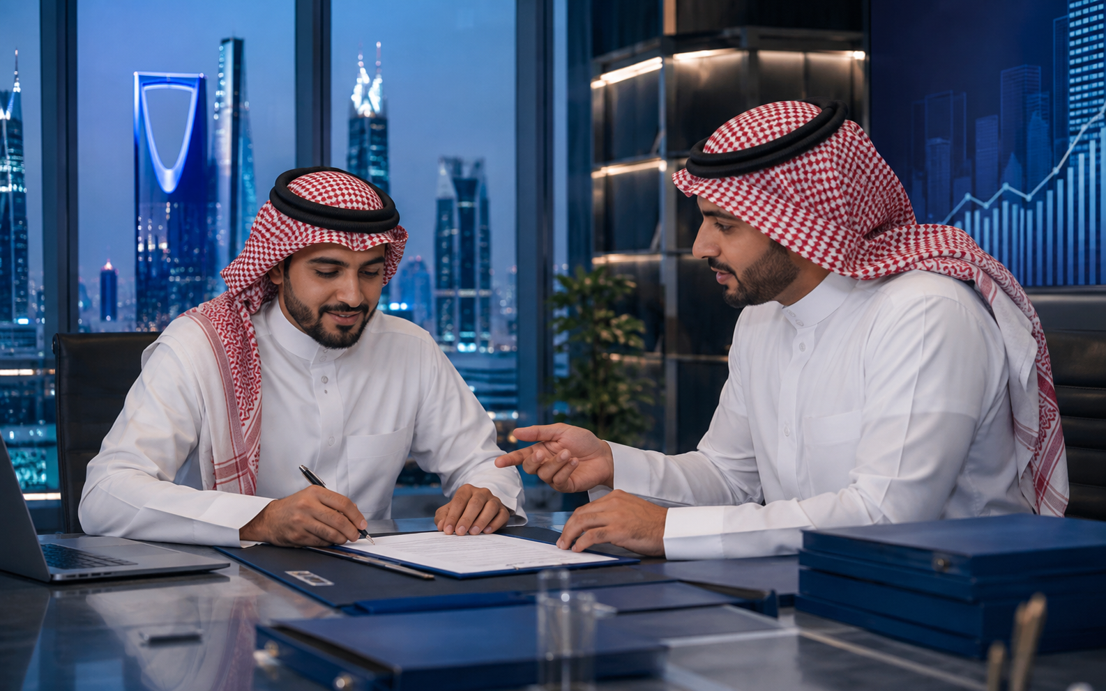 اجتماع أعمال وشراكة مهنية لخدمات المنشآت في السعودية